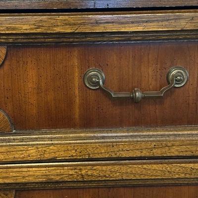 Beautiful Wood Dresser with Two Mirrors