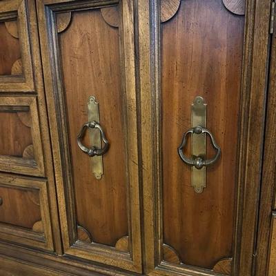 Beautiful Wood Dresser with Two Mirrors