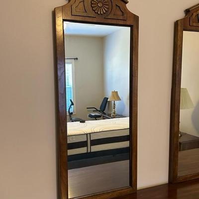 Beautiful Wood Dresser with Two Mirrors