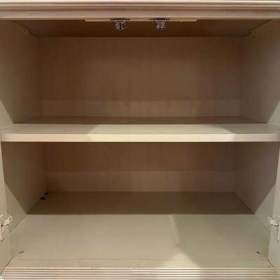 Beautiful Twin Illuminated Display Cabinets
