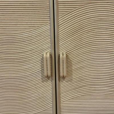Beautiful Twin Illuminated Display Cabinets