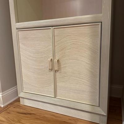 Beautiful Twin Illuminated Display Cabinets