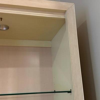 Beautiful Twin Illuminated Display Cabinets