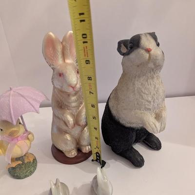 Porcelain Resin Glass Bunny Collection