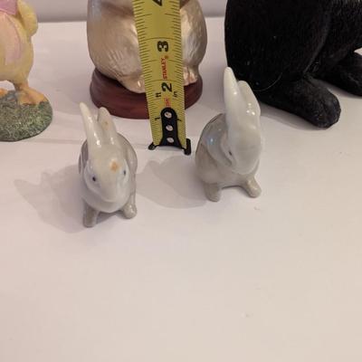 Porcelain Resin Glass Bunny Collection