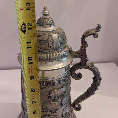 580/6000 Made In Western Germany Railroad Design Beer Stein