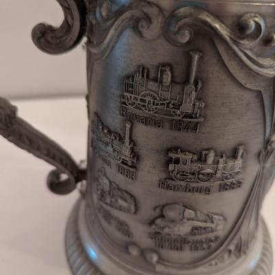 580/6000 Made In Western Germany Railroad Design Beer Stein