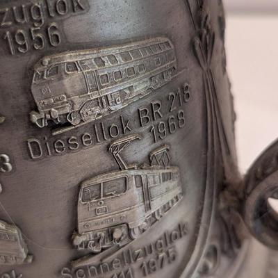 580/6000 Made In Western Germany Railroad Design Beer Stein