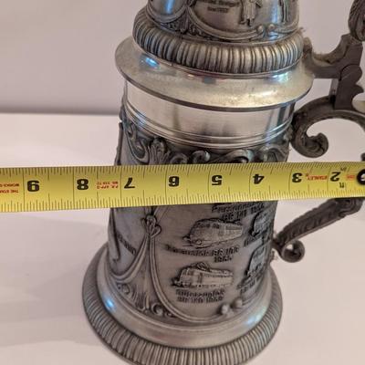 580/6000 Made In Western Germany Railroad Design Beer Stein