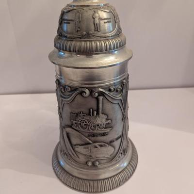 580/6000 Made In Western Germany Railroad Design Beer Stein