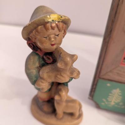 Thorens Hummel Print Shadow Box Music Box & Figures