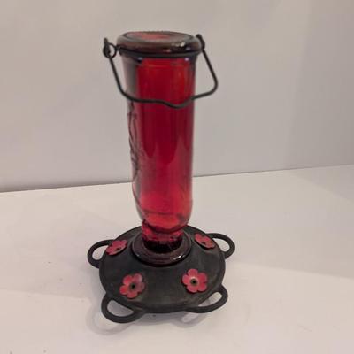 CB & Sons Glass Humming Bird Feeder