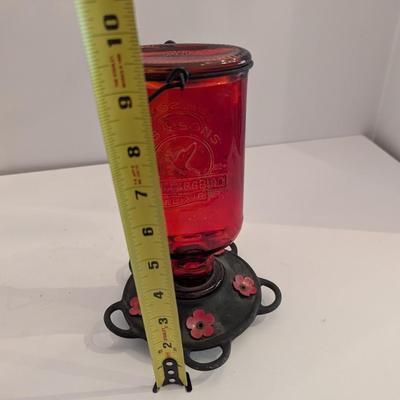CB & Sons Glass Humming Bird Feeder