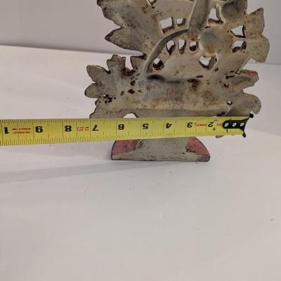 Cast Iron Door Stop Flower Basket