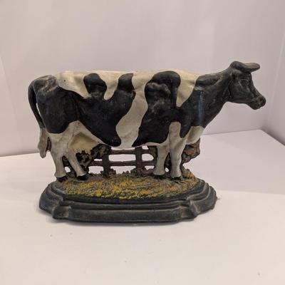 Cast Iron Cow Door Stop