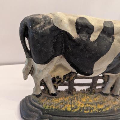 Cast Iron Cow Door Stop