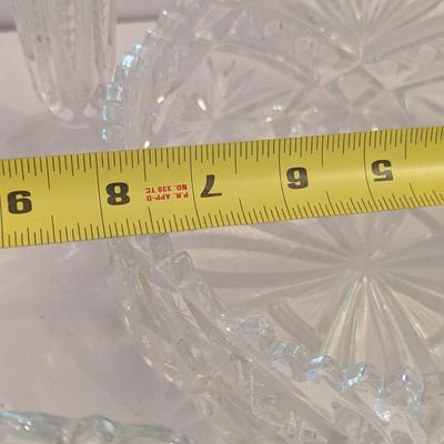 Cut/Pressed Glass Serving Bowls & Vase