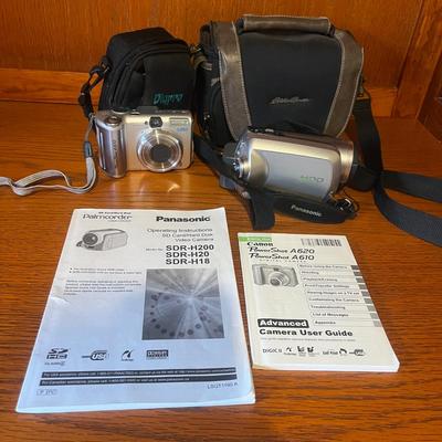 Panasonic Palmcorder & Canon Powershot (O-MG)
