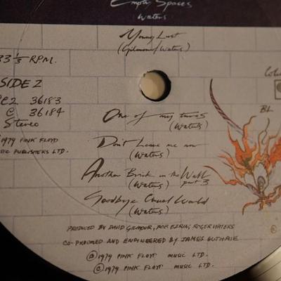 1979 PINK FLOYD THE WALL- TWO RECORD SET COLUMBIA RECORDS
