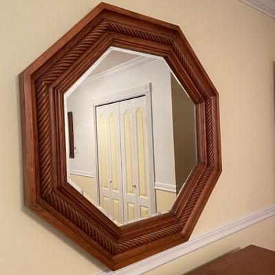 Richardson Brothers Co Octagonal Wooden Framed Mirror (PB-BM)