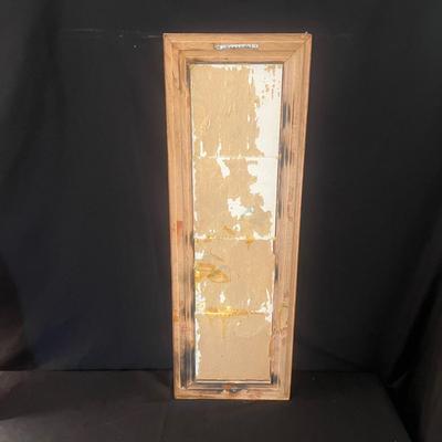 Pair of Vertical Wooden Framed Tile Art (LR-MG)