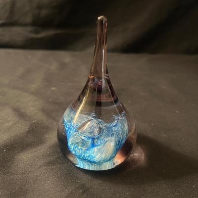 Three Glass Paperweights, incl. Caithness Quicksilver (LR-MG)