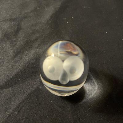 Three Glass Paperweights, incl. Caithness Quicksilver (LR-MG)