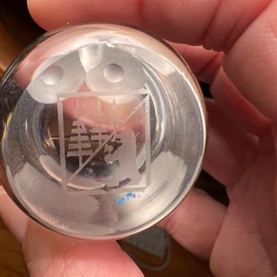 Three Glass Paperweights, incl. Caithness Quicksilver (LR-MG)