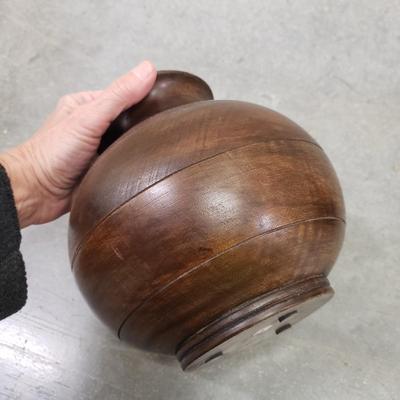 Pair of Wooden Indian Vases (2058B-KD)