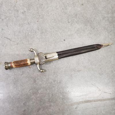 Metal and Bone Handle Dagger (2058B-KD)
