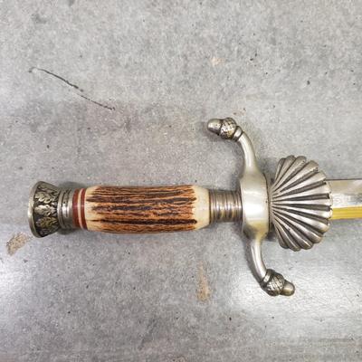 Metal and Bone Handle Dagger (2058B-KD)