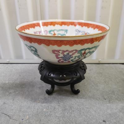 Two Pairs of Asian Figurines, Bowls, Lamp and More (2058F-KD)