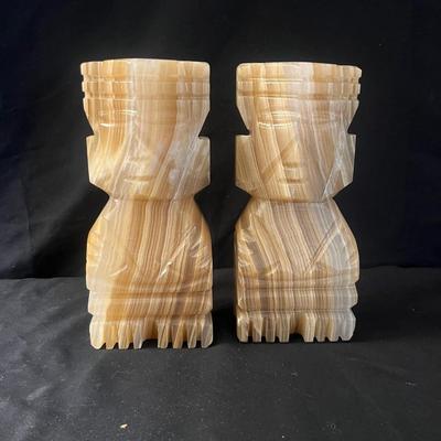 Onyx Aztec Statuettes & Southwest Style Letter Opener (LR-MG)
