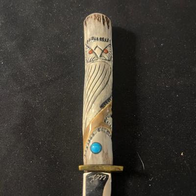 Onyx Aztec Statuettes & Southwest Style Letter Opener (LR-MG)