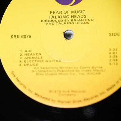 TALKING HEADS "FEAR OF MUSIC " 1979 SIRE RECORDS