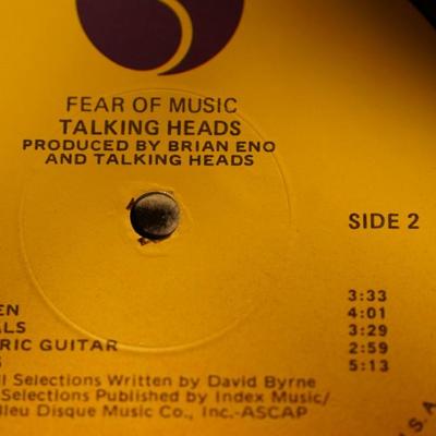 TALKING HEADS "FEAR OF MUSIC " 1979 SIRE RECORDS
