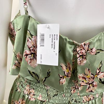 295 New INTERMIX Eliza Silk Printed Jumpsuit