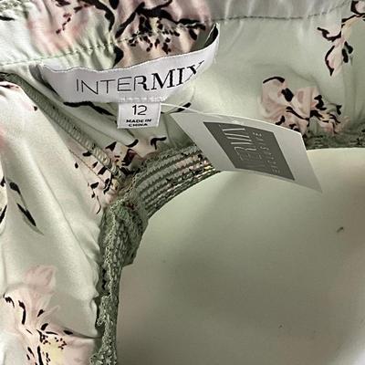 295 New INTERMIX Eliza Silk Printed Jumpsuit