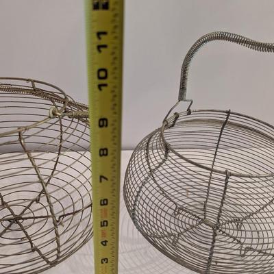 Large Wire Egg Basket Storage