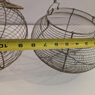 Large Wire Egg Basket Storage