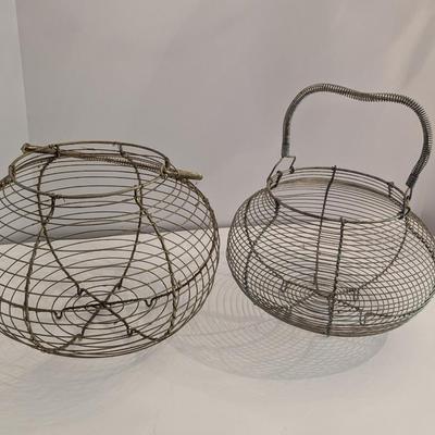 Large Wire Egg Basket Storage