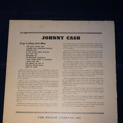 JOHNNY CASH (TWO LP'S) JOHNNY AT SAN QUENTIN/JOHNNY CASH GREATIST HITS