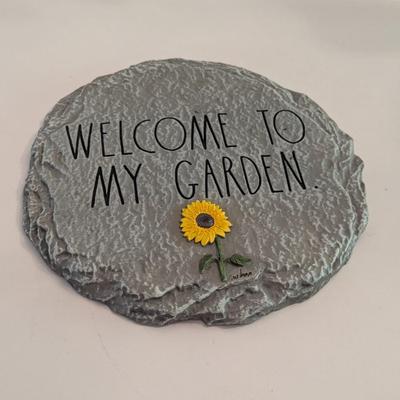 Approx 12" Rae Dunn "Welcome To My Garden" Stepping Stone