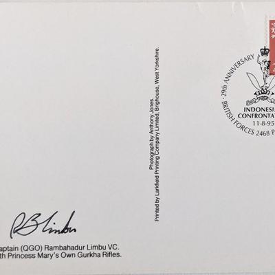 Rambahadur Limbu signed post card