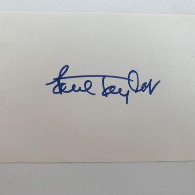 Paul Taylor signed cut
