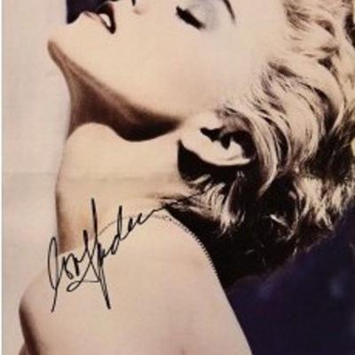 Madonna signed promo poster 