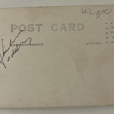 Thelma Todd signed post card