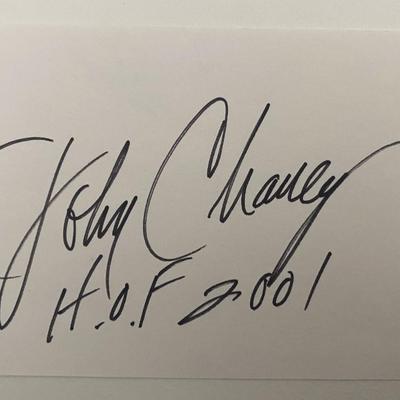 Hall of Fame Basketball Coach John Chaney autograph