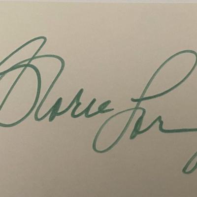 Gloria Loring Signature 