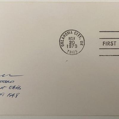 World Speed Record winner R.L Johnson signed FDC